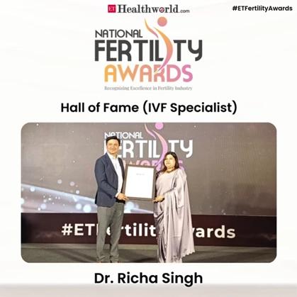 Dr. Richa Singh with awards