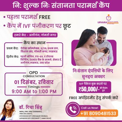 Urvara Fertility Centre lucknow Camp at 1 December